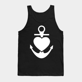 Anchor With Heart Tank Top